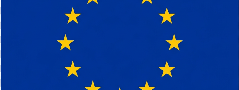 EU flag isolated, transparent background